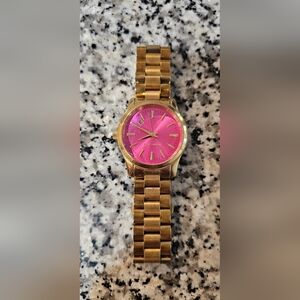 Michael Kors Men's Watch Pink Face